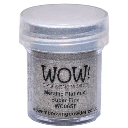 WOW! Embossing Powder Super Fine 15ml-Platinum