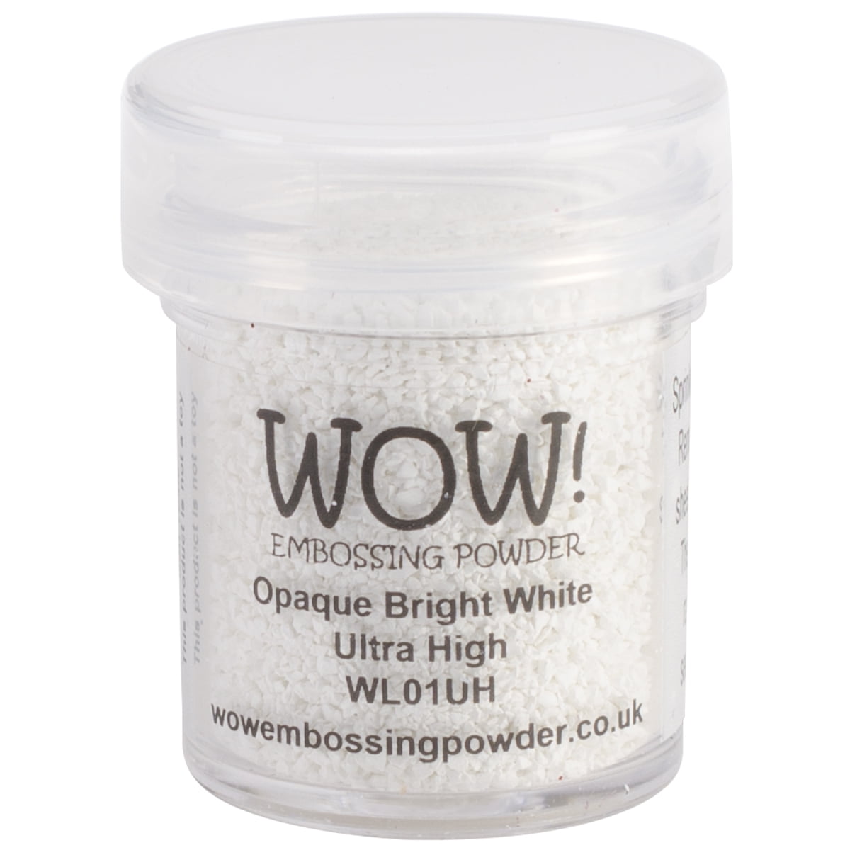 Embalming Powder White WOW! Embossing Powder Ultra High 15ml-Opaque Bright White - Walmart.com