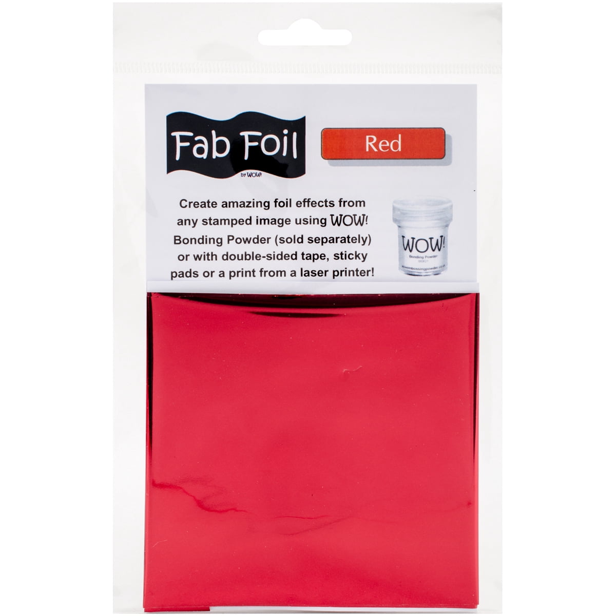 WOW! Fab Foil 4"X28"-Red, Pk 3, Wow Embossing Powder - Walmart.com