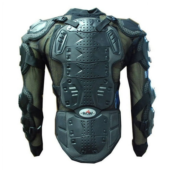 WOW MOTORCYCLE MOTOCROSS BIKE GUARD PROTECTOR ADULT BODY ARMOR A1 BLACK