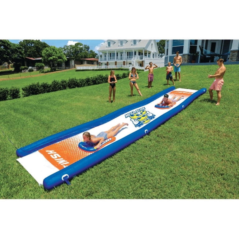 WOW Sports Mega Slide, 25' x 6' Backyard Water Slide, Heavy-Duty