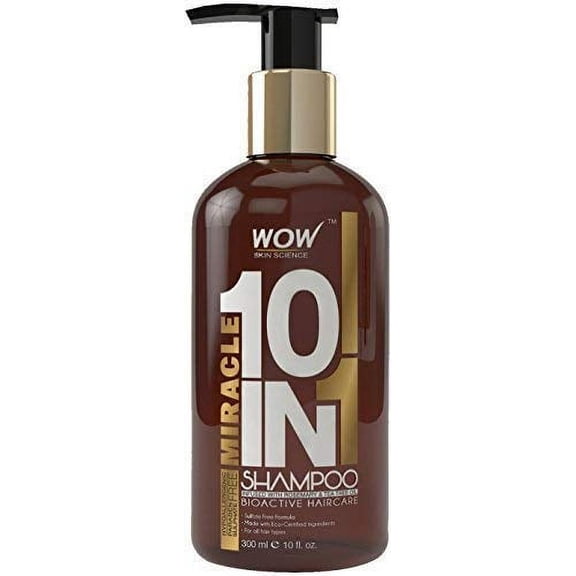 WOW Miracle 10 in 1 No Parabens & Sulphate Shampoo, 300mL