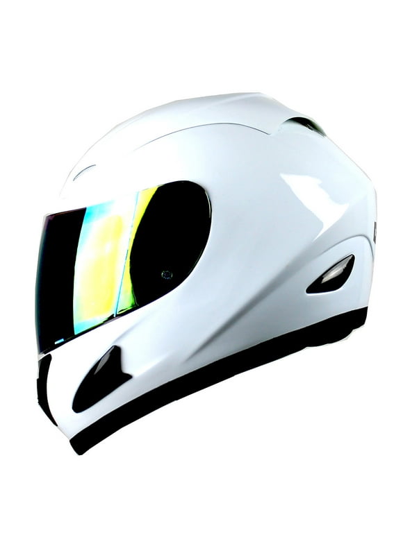 WOW Motorcycle Adult Full Face Helmet HJMCLS Glossy White