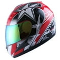 thumbnail image 1 of WOW Motorcycle Adult Full Face Helmet HJMCLS Racing Star Red, 1 of 5