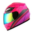 thumbnail image 1 of WOW Motorcycle Full Face Helmet Street Bike BMX MX Youth Kids HKY-B15 Spider Pink, 1 of 7