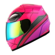 WOW Motorcycle Full Face Helmet Street Bike BMX MX Youth Kids HKY-B15 Spider Pink