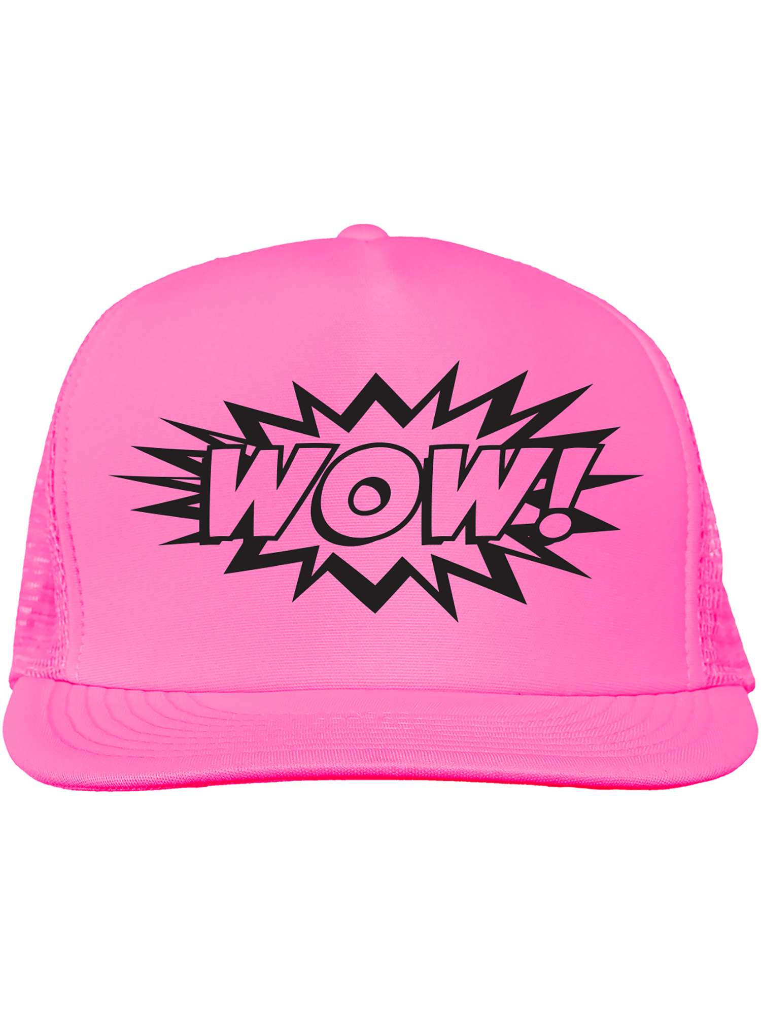 WOW! Neon truckers mesh snap back hat - Walmart.com display picture 3