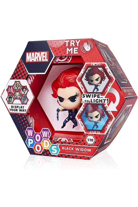 WOW Pods Marvel Avengers Black Widow Swipe Light-Up Connect Figure Collectible WOW! Stuff