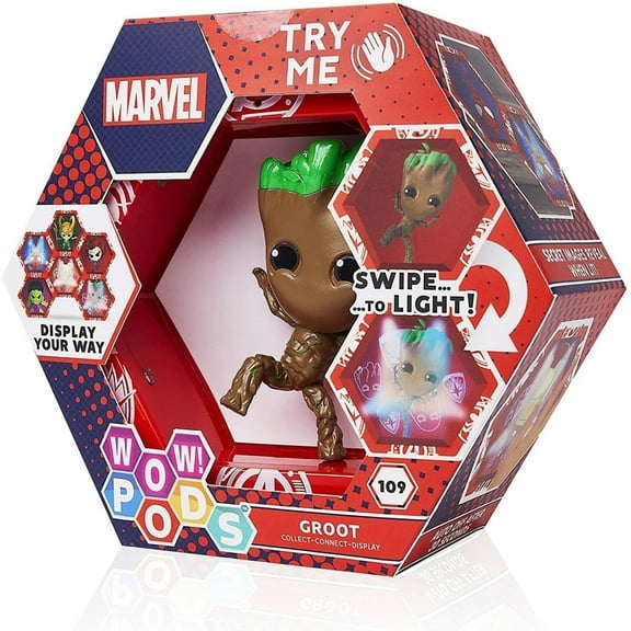 WOW Pods Marvel Avengers Groot Light-Up Figure Connectable Collectible WOW Stuff