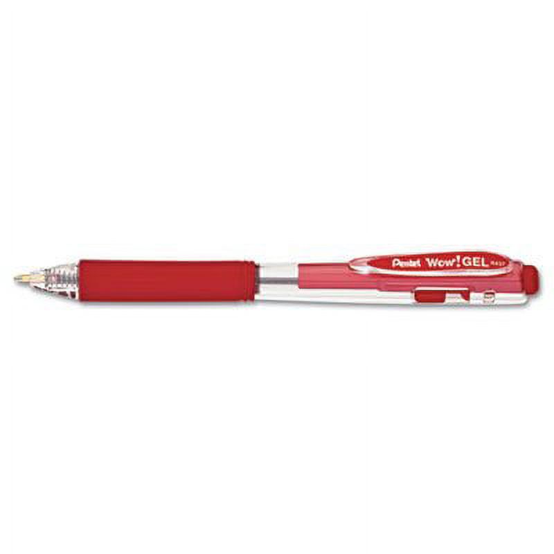 WOW! Retractable Gel Pen, Medium, Dozen, Sold as Pack of 3