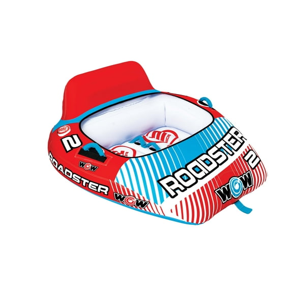 WOW SPORTS Roadster 1-2 Person Inflatable Towable Tube for Boating