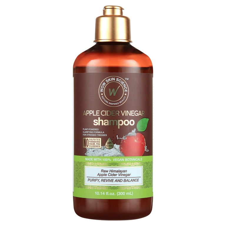 WOW Skin Science Apple Cider Vinegar Shampoo Hair Growth Shampoo For Thinning Hair Hair Loss Dandruff Shampoo Parabens Sulfate Free Shampoo