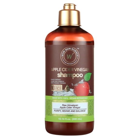 WOW Skin Science Apple Cider Vinegar Shampoo - Hair Growth Shampoo For Thinning Hair, Hair Loss & Dandruff Shampoo - Parabens & Sulfate Free Shampoo