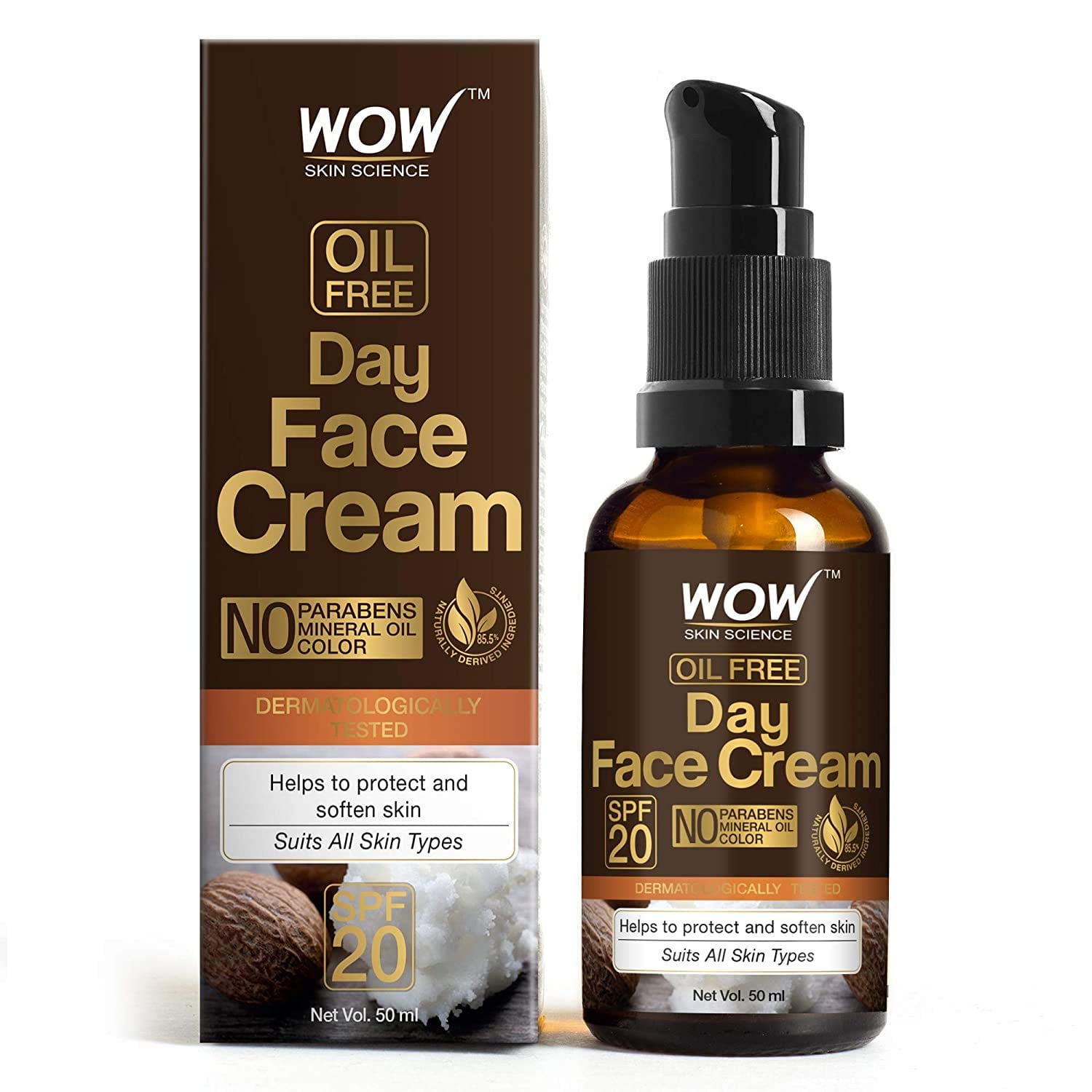 WOW Skin Science Day Face Cream - SPF 20 - with Rosehip Oil
