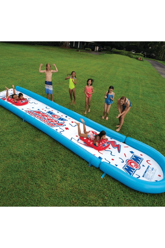 25 Ft Mega Backyard Slide with Splash Pool