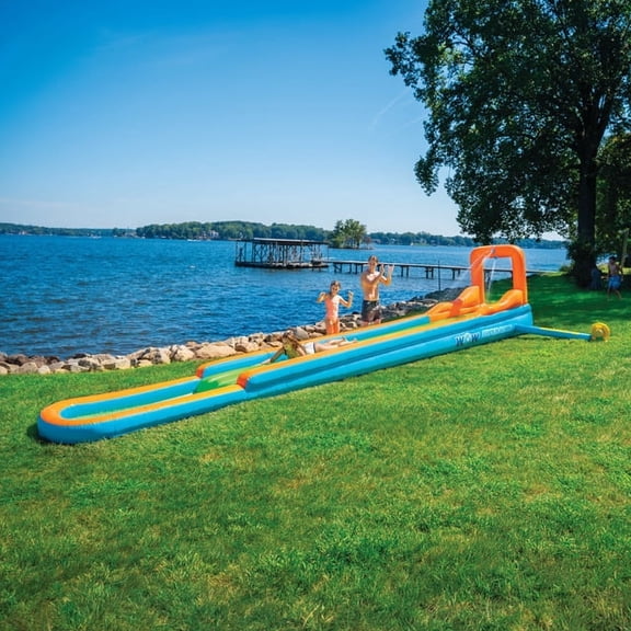 WOW Sports 30 Ft Super Slide Air Glide Inflatable Backyard Water Slide Fun