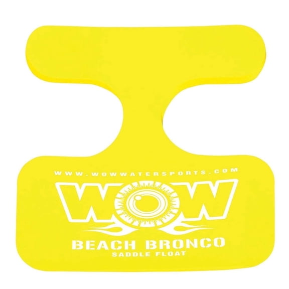 WOW Sports Beach Bronco Yellow Saddle Seat Float, Lake and Pool Chair