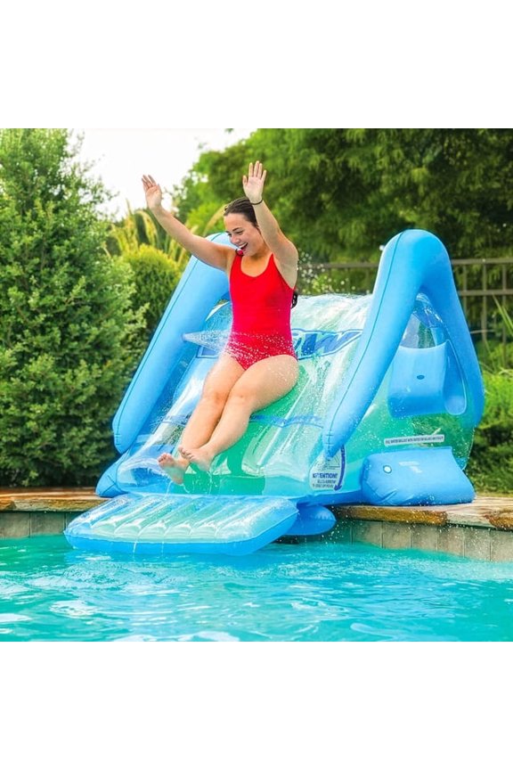 WOW Sports Cascade Inflatable Pool Slide Outdoor Water Play Summer Fun