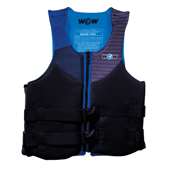 WOW Sports Feel Good Dual Sized Evoprene PFD Personal Floatation Device for Adults