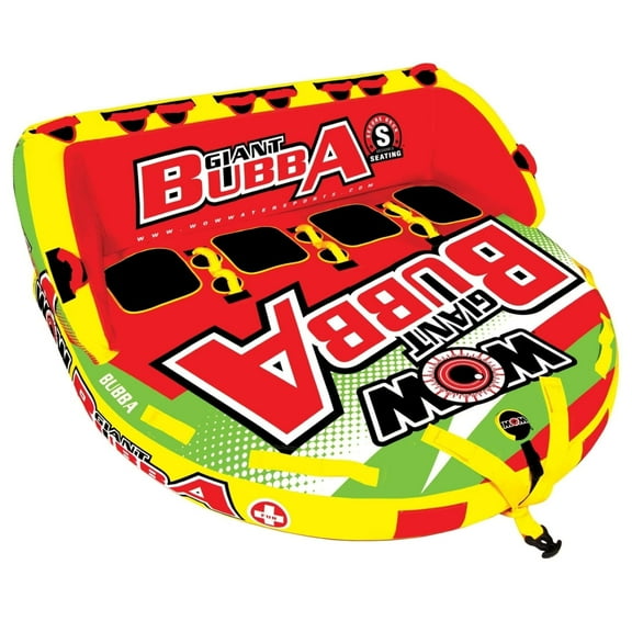 WOW Sports Giant Bubba Hi Vis Waterskiing Towable, 1 Pack
