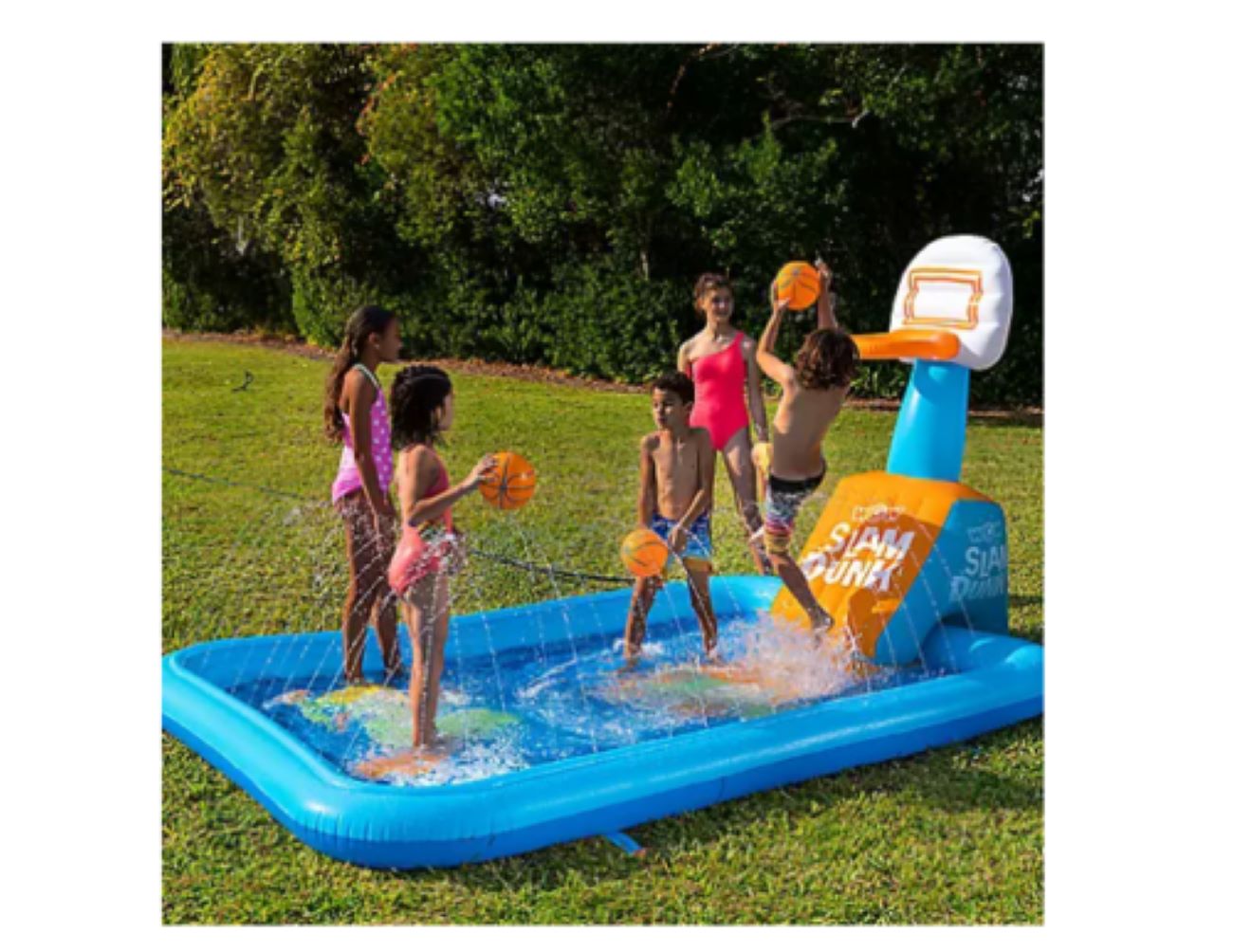 WOW Sports Inflatable Garden Hoops Splash Pad with Sprinkler