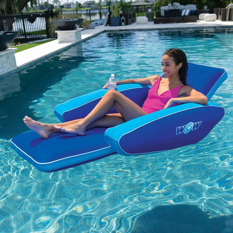 WOW Sports Modern Lounger Pool Float with Cupholder (23-WPF-4542-WOW) 