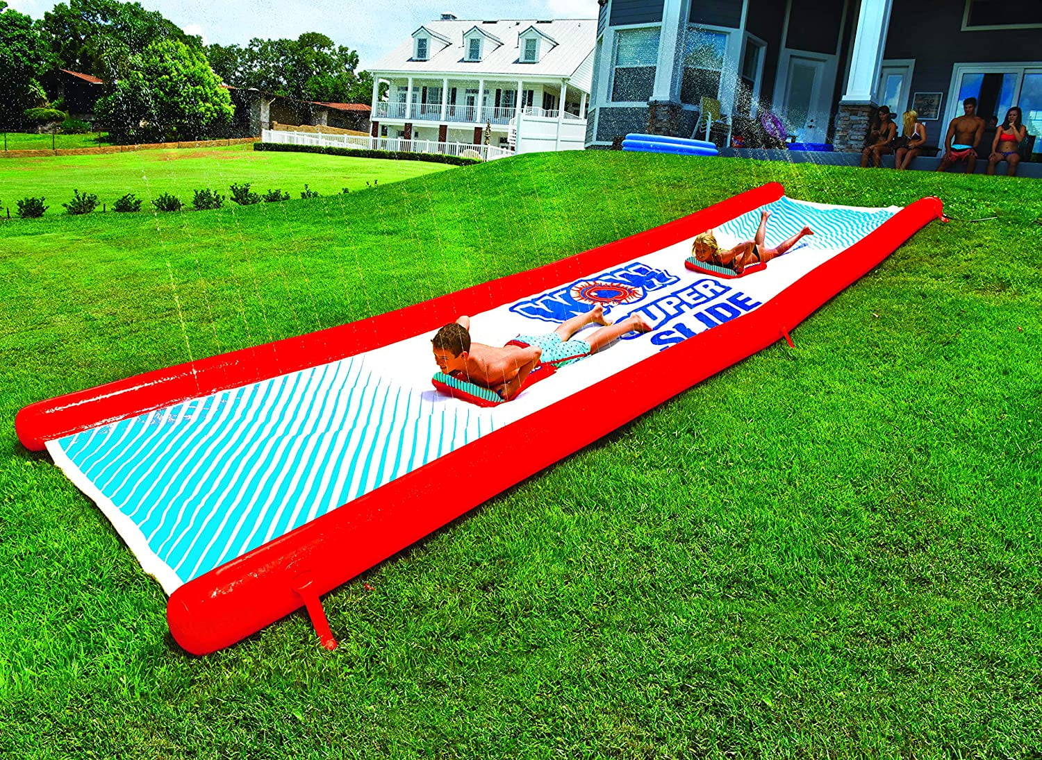 WOW Sports Super Slide Giant Backyard Slip and Slide with Sprinkler