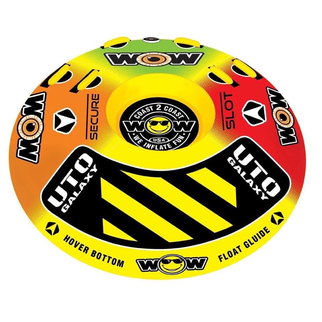 WOW Sports Uto Galaxy 1-2 Person Towable Water Tube For Pool and Lake (18-1080)