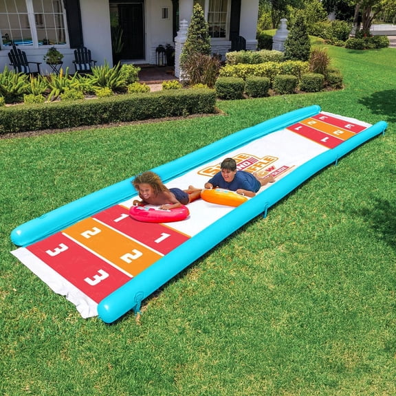 WOW Super Slide Slip N Shuffle Inflatable Backyard Water Slide Summer Fun