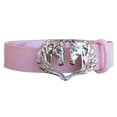 thumbnail image 1 of WOW WB90136 36 in. Ladies Belt Double Horse Head Buckle, Pink, 1 of 1