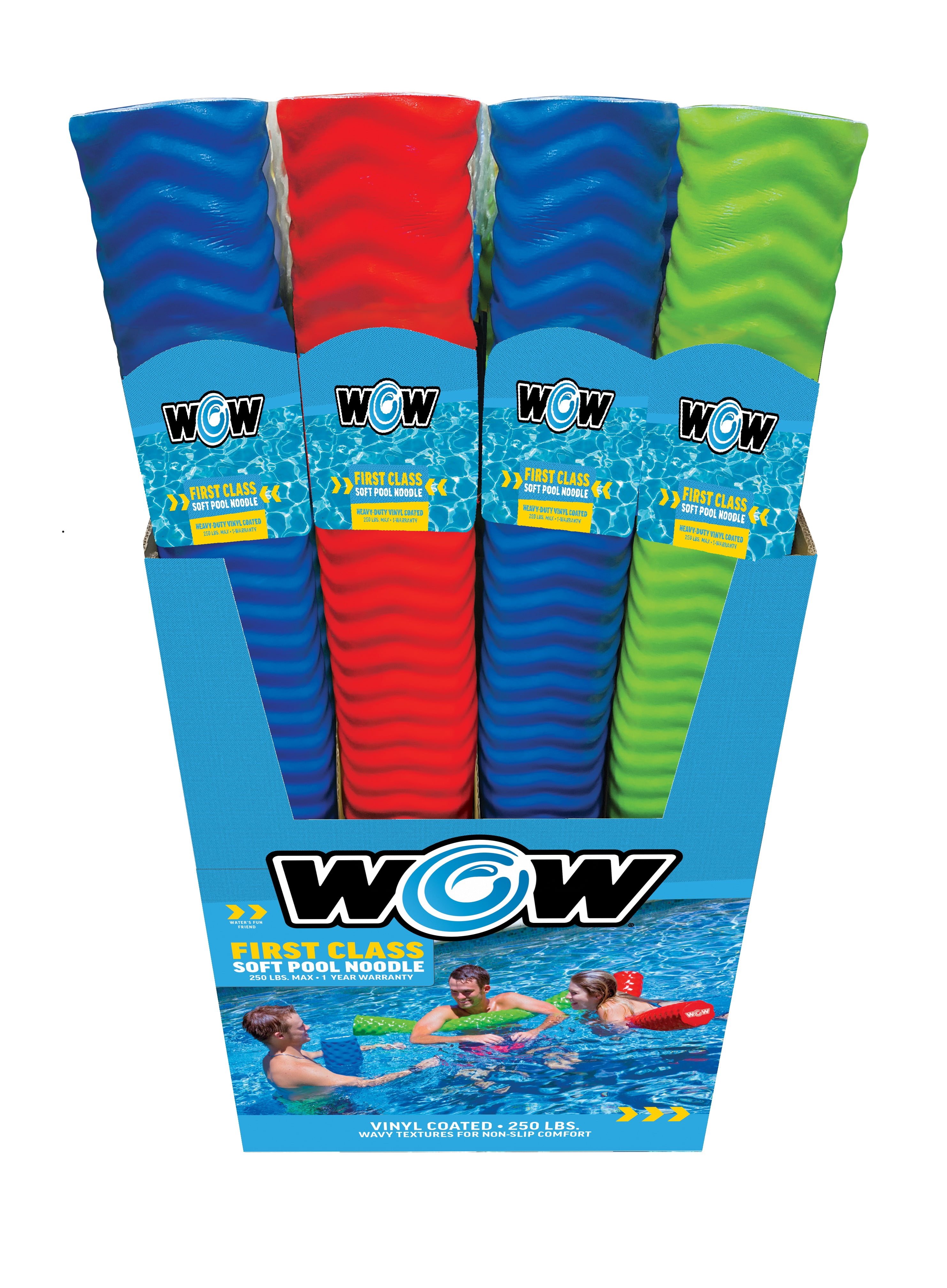 WOW Watersports Vacation Mode Molded Foam Pool Noodles - 18 Pack
