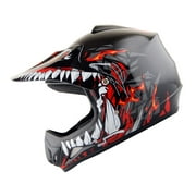 WOW Youth Kids Motocross BMX MX ATV Dirt Bike Helmet HJOY Dragon Red