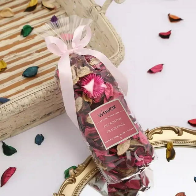 WOWAX Natural Potpourri Bags,Dried Flower Fragrance Sachets Closet Rose