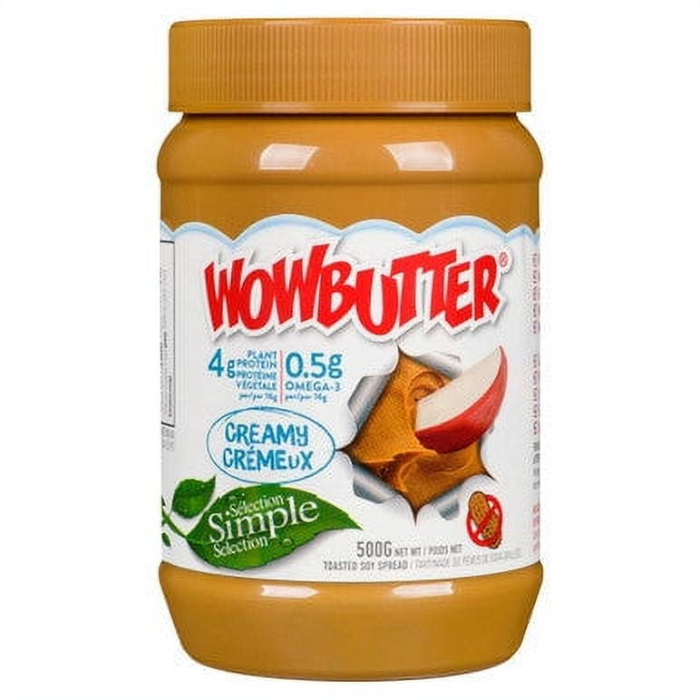 WOWBUTTER Creamy Peanut Butter Alternative, 500g/17.6 oz., {Canadian