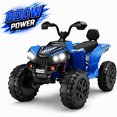 thumbnail image 1 of WOWEHICLE 24V 4WD Kids Ride On ATV, 800W Electric 4-Wheeler with 2 Seats, Max 5 MPH, Ages 3-8, Blue, 1 of 7