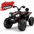 thumbnail image 1 of WOWEHICLE 24V 4WD Kids Ride On ATV, 800W Electric 4-Wheeler with 2 Seats, Max 5 MPH, Ages 3-8, Black, 1 of 7