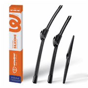 WOWIPER Silicone Windshield Wiper Blades with Rear Wiper Blade for Jeep Cherokee 2022-2014, Isolate Water Repellency Conventional All-Season- 26"+18"+14"