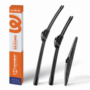 WOWIPER Silicone Windshield Wiper Blades with Rear Wiper Blade for Toyota Highlander 2020-2023, Isolate Water Repellency Conventional All-Season- 26"+18"+10"