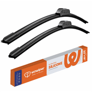 WOWIPER Silicone Windshield Wipers Replacement for FORD Focus 2011-2000/CHEVY Chevrolet Colorado 2012-2004, All-Season Conventional Car Wiper Blades Isolate Water Repellency - 22"+19"