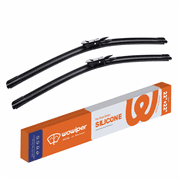 WOWIPER Silicone Windshield Wipers Isolate Water Repellency All-Season Conventional Wiper Blades - 22"+22"