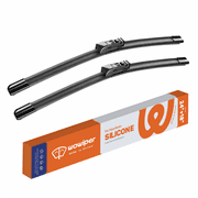 WOWIPER Silicone Windshield Wipers Replacement for Mazda CX5 CX-5 CX9 CX-9 2021-2017, Mazda 6 2020-2018, All-Season Conventional Car Wiper Blades Isolate Water Repellency - 24"+18"