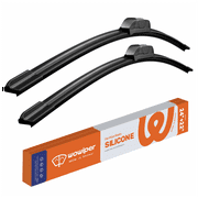 WOWIPER Silicone Windshield Wipers Replacement for FORD Flex 2019-2009/NISSAN Titan Armada 2015-2004, All-Season Conventional Car Wiper Blades Isolate Water Repellency - 24"+22"