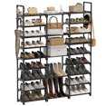 thumbnail image 1 of WOWLIVE 9 Tiers Large Shoe Rack Storage Organizer for Closet 50-55 Pairs Shoe Tower Unit Shelf Stackable Shoe Rack with Metal Pipes Plastic Connectors Black(SSS3B9) C104, 1 of 3