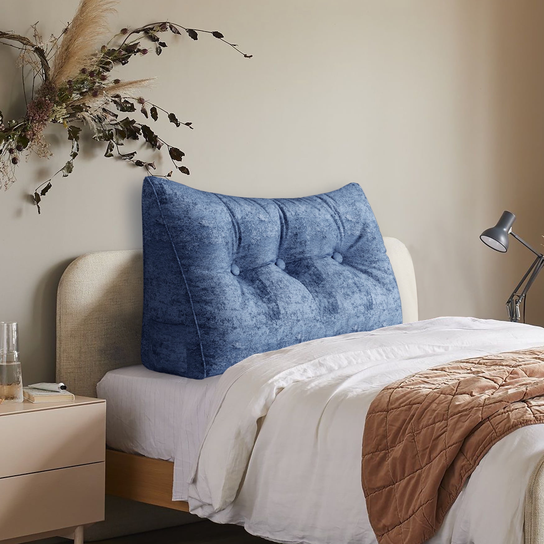 WOWMAX Headboard Wedge Pillow Dorm Headboard Twin XL Bed Wedge Pillow ...