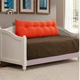 thumbnail image 1 of WOWMAX Large Bolster Triangular Reading Backrest Positioning Support Wedge Pillow Headboard for Day Bed Bunk Bed RV/Trailer with Removable Cover Orange 59x8x20inch, 1 of 7