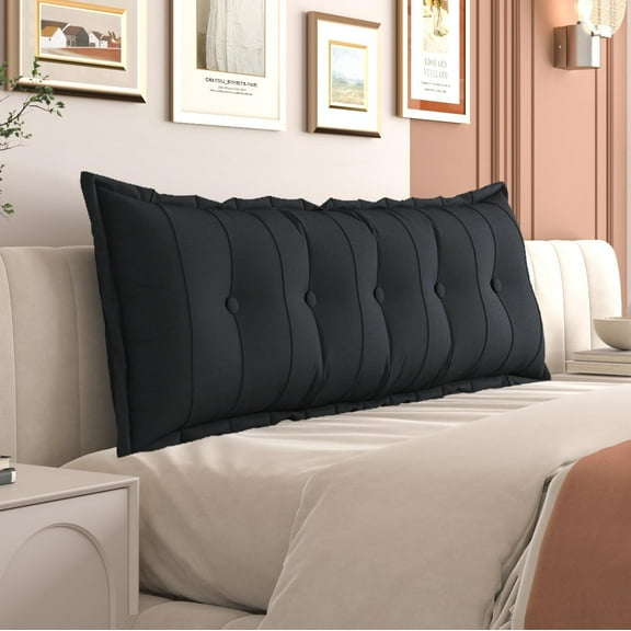 WOWMAX Large Headboard Pillow Queen Pillow Headboard Soft Daybed Pillows Bolster Pillow for Bed & Couch Long Pillow for Bed Decorative, Removable Cover