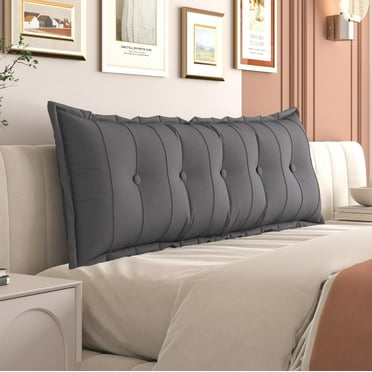 WOWMAX Large Headboard Pillow Queen Pillow Headboard Soft Daybed Pillows Bolster Pillow for Bed & Couch Long Pillow for Bed Decorative, Removable Cover