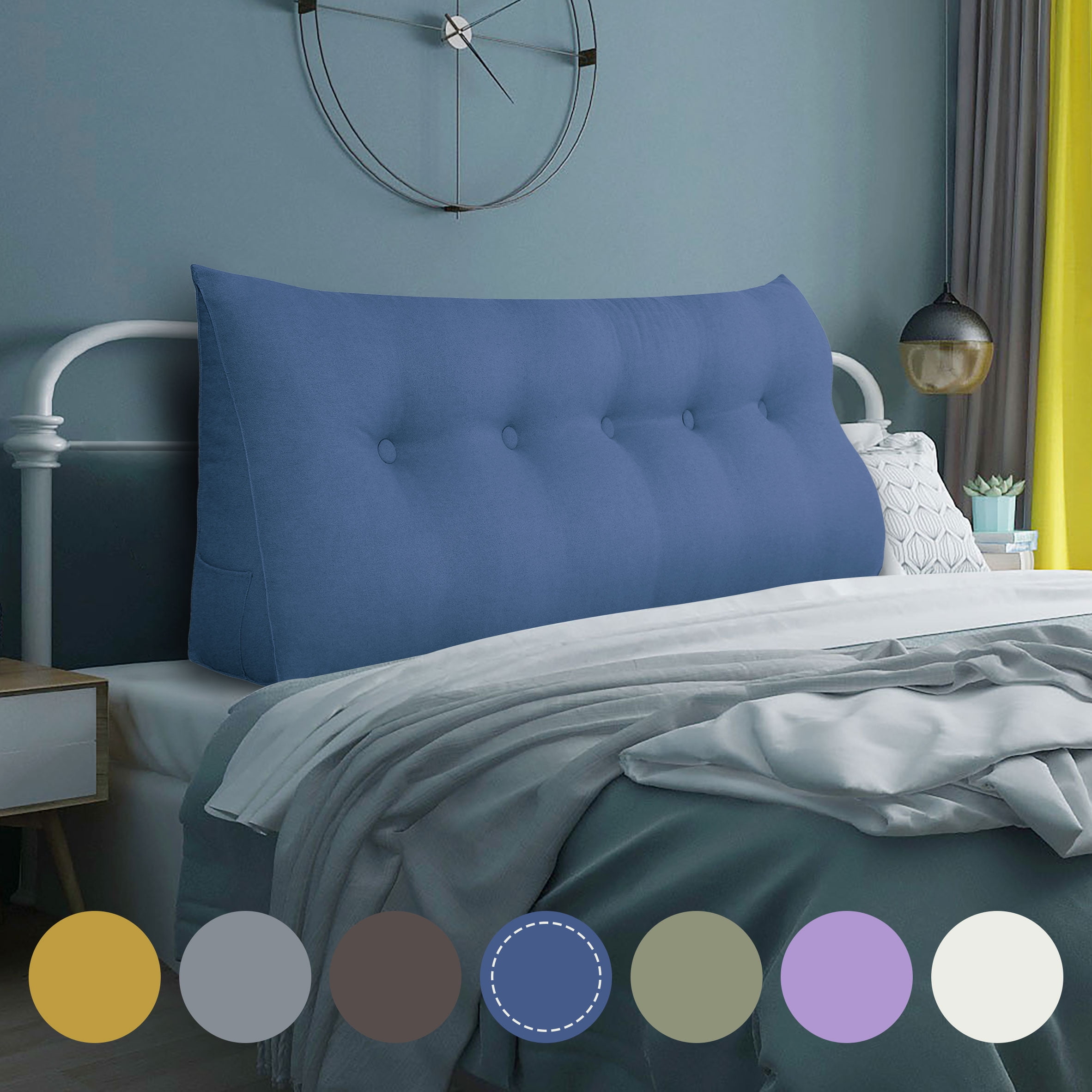 WOWMAX Sofa Daybed Large Filled Triangular Wedge Cushion Bed Backrest