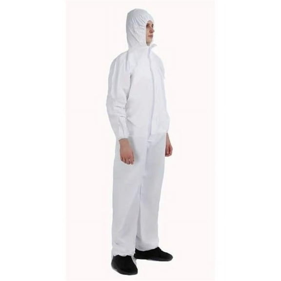 WOWMTN SUIT_L_6 Disposable Hazmat Suit - Full Body Protection Coverall (6-Pack) -L