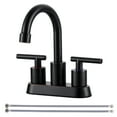 thumbnail image 1 of WOWOW 4 in. Centerset Double Handle High Arc Bathroom Faucet with Pop Up Drain and Water Supply Hoses, 1 of 7